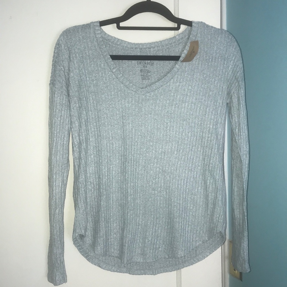 Teal long sleeve sweater